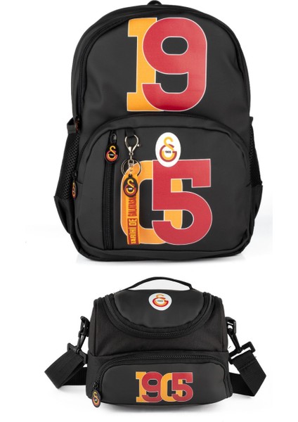 Official Lisanslı Suni Deri 1905 Logolu Okul Sırt Çantası+Beslenme Çantası