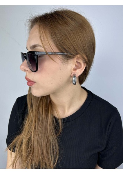 Geniş Yassı Formlu, Halka Model, Paslanmaz Çelik Küpe 353, Gümüş Renk fiyatları