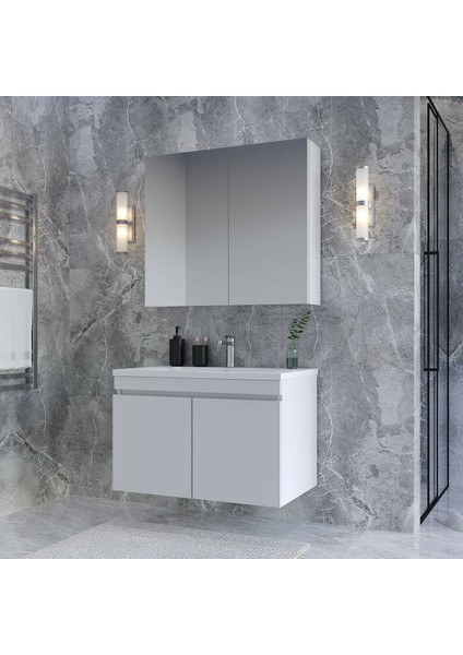 Tokyo 65CM Mdf Banyo Dolabı Seti