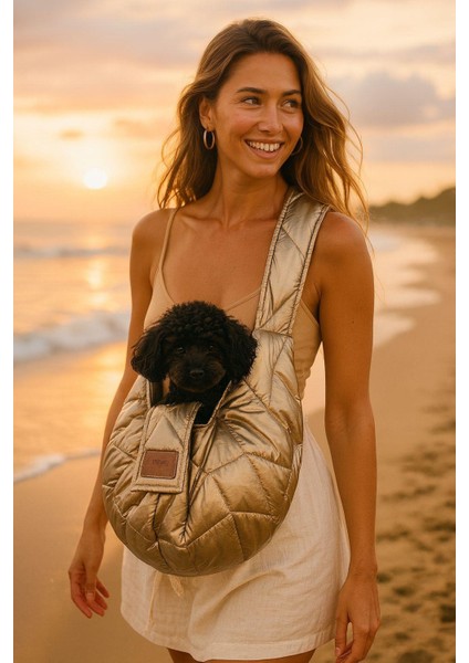 Gold Kedi ve Köpek Taşıma Çantası