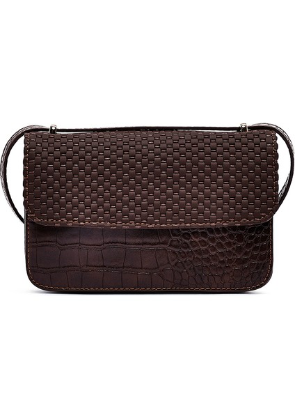 Kadın Kahverengi Uzun Askılı Baskılı Çapraz Çanta 25ABD243214 modelleri