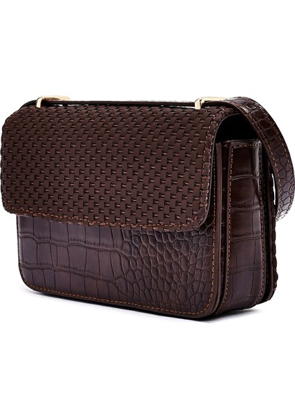 Kadın Kahverengi Uzun Askılı Baskılı Çapraz Çanta 25ABD243214 indirimleri