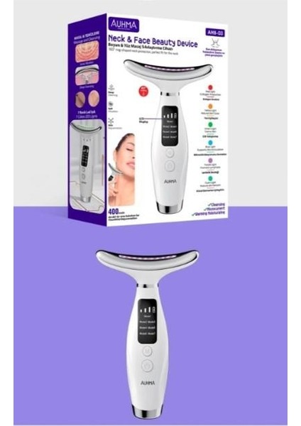 Boyun ve Yüz Masaj Cihazı Led Işıklı