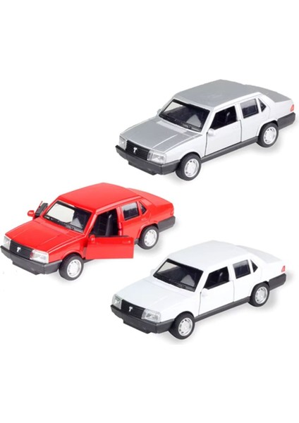 Tofaş Doğan Şahin Metal Çek Bırak Model Oyuncak Araba – Kapıları Açılır 13 cm Özel Seri Araba