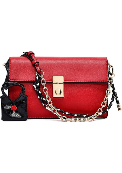 Kadın Kırmızı Uzun Askılı Çapraz Çanta 25ABD244018