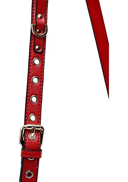 Kadın Kırmızı Uzun Askılı Çapraz Çanta 25ABD244018