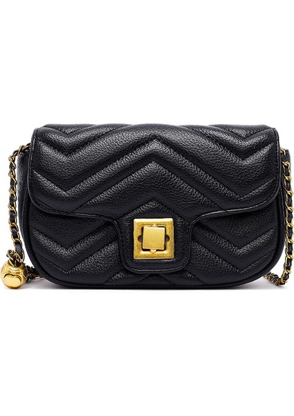 Kadın Siyah Uzun Askılı Kapitone Mini Çapraz Çanta 25ABD2430KP modelleri