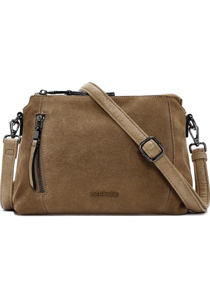 Kadın Camel Uzun Askılı Süet Çapraz Çanta 25ABD240410