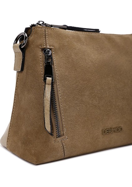Kadın Camel Uzun Askılı Süet Çapraz Çanta 25ABD240410