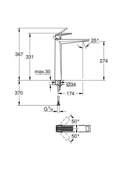 Allure Brilliant Private Collection Xl-Boy Tezgah Üstü Lavabo Bataryası - 24417000 fırsatları