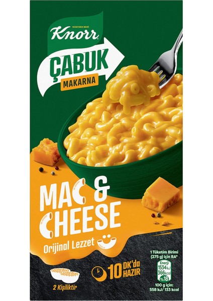 Çabuk Mac & Cheese Peynirli Makarna 212 gr x 3 Adet fiyatları