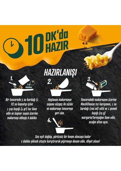 Çabuk Mac & Cheese Peynirli Makarna 212 gr x 3 Adet modelleri