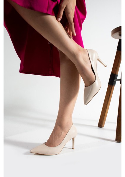 Kadınstiletto Sivri Burun Topuklu Ayakkabı