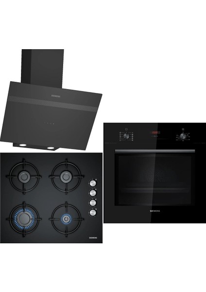 Siyah 3 Lü Ankastre Set 187 ( HB012FBB1T - EO6C6PB11O - LC64KPJ60T )