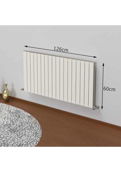 Smyrna 60X126 (18 Dilimli) Kırık Beyaz RAL9010 Radyatör fiyatları