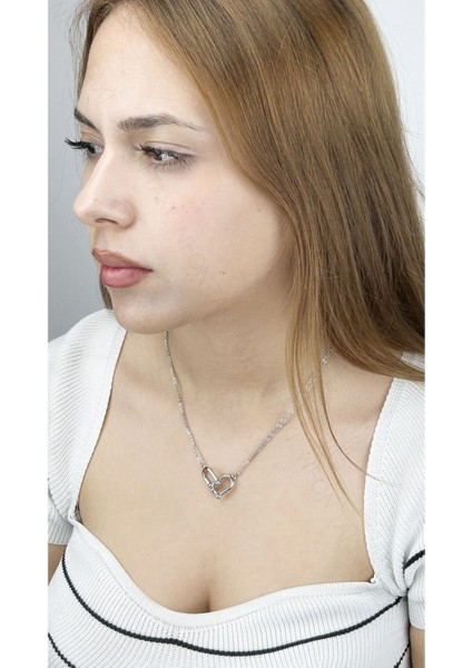 Paslanmaz Çelik Kolye 165, Gümüş Renk