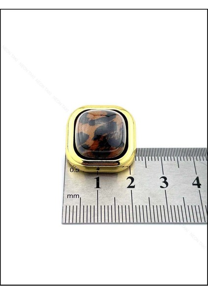 Leopar Desenli, Kare Model, Küpe 572, Kasa Altın Renk fırsatları