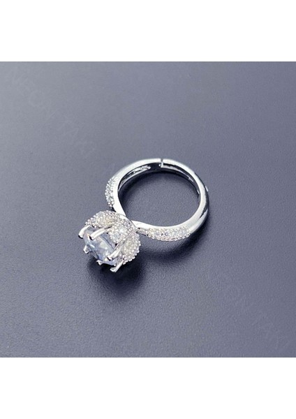 Yüzük, Zirkon Taşlı, Kararmayan Paslanmaz, Gül Detaylı, Ölçü Ayarlanabilir, Gümüş Renk, Model150 fırsatları