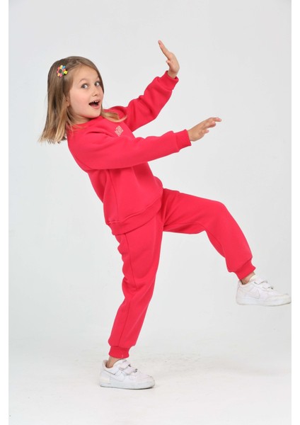 Kız Çocuk Creatıve Nakışlı Eşofman Takım modelleri