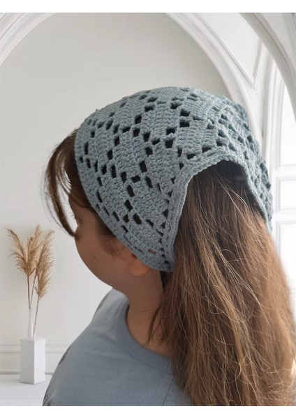 El Örgüsü Saç Bandana
