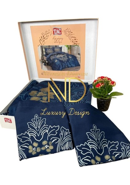 Çift Kişilik Saten Nev Takımı Florian Lacivert fiyatları