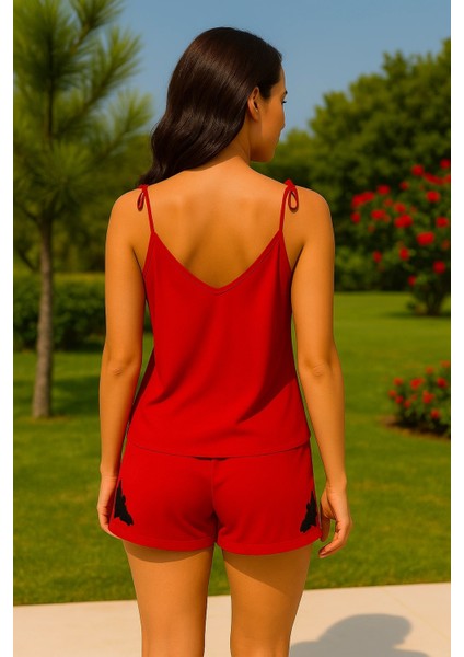 Barbara Ithal Saten Gecelik Takım Aplik Detay fırsatları