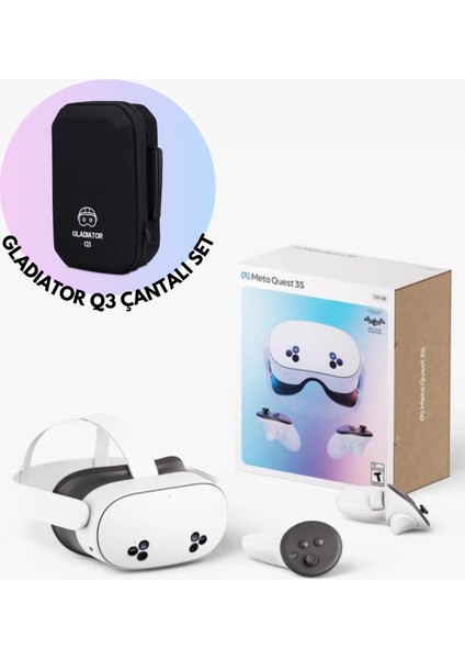 Quest 3s Vr Gözlük + Gladiator Q3 Taşıma Çantası