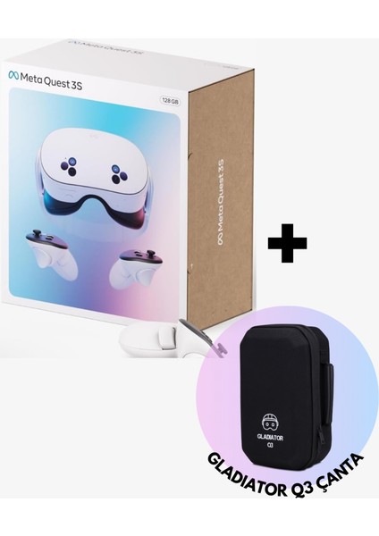 Quest 3s Vr Gözlük + Gladiator Q3 Taşıma Çantası modelleri