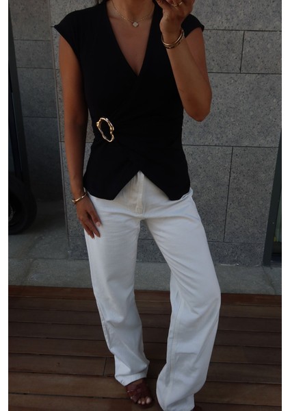 Kruvaze Tokalı Bluz modelleri