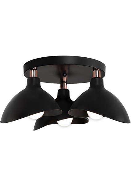 Duruaydınlatma Siyah Plofonyer Avize Yatak Odası Salon Mutfak Hol Lamba fiyatları