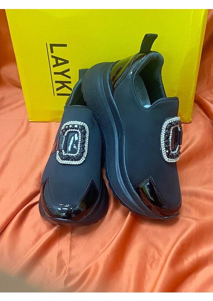 0000067 Siyah Renkli Kadın Sneaker Yürüyüş Spor Ayakkabısı 3 fiyatları