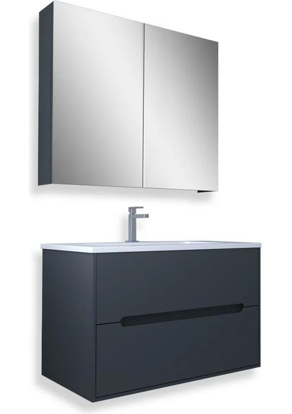 Madrid 65 cm Mdf Banyo Dolabı Seti