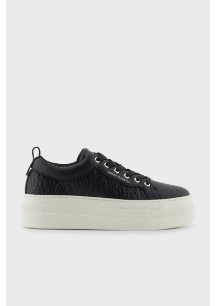 Kabartmalı Logolu Platform Taban Sneaker Ayakkabı Bayan Ayakkabı XW001630 AF17351 UC001