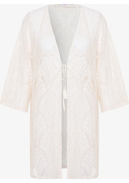 Lace Ekru Kimono