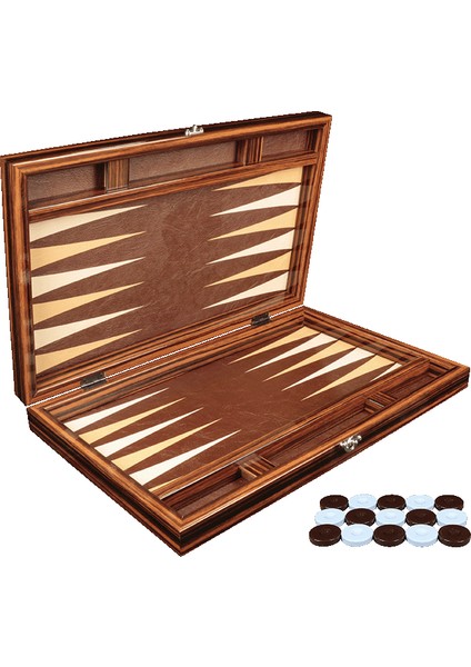 Yenigün Premium Deri Tavla Abanoz Xxl - Yüksek Kalite Klasik Şık Backgammon fiyatları