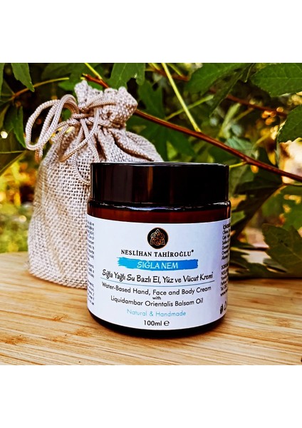 NESLİHAN TAHİROĞLU ,Sığla Nem – Sığla Yağlı Su Bazlı Nemlendirici Krem( Prebiyotik İçerikli) | El, Yüz, Vücut | Vegan & El Yapımı– Prebiyotik Içerikli Su Bazlı Nemlendirici Krem 100 ml indirimleri