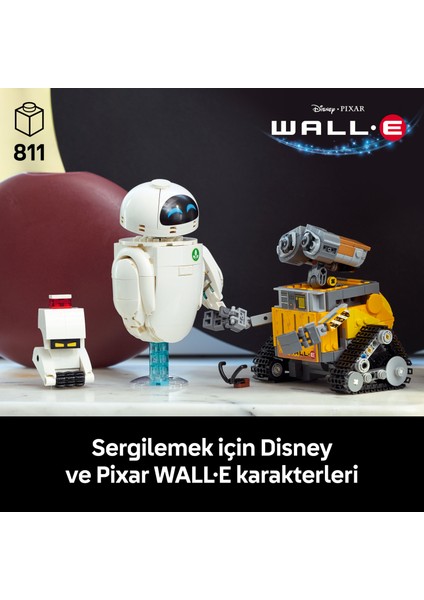 ® ǀ Disney ve Pixar Wall-E ve Eve 43279 – Film Sever Yetişkinler Için Dekoratif Koleksiyonluk Model Yapım Seti (811 Parça) indirimleri