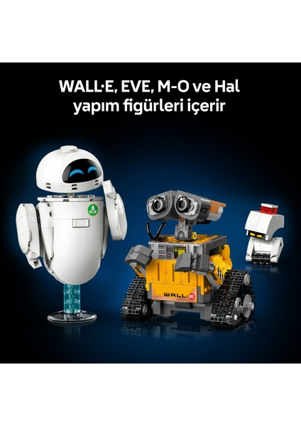® ǀ Disney ve Pixar Wall-E ve Eve 43279 – Film Sever Yetişkinler Için Dekoratif Koleksiyonluk Model Yapım Seti (811 Parça)