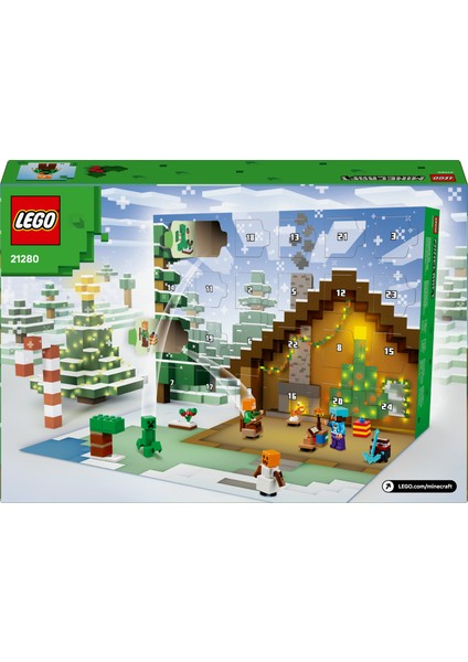 ® Minecraft® 2025 Yılbaşı Takvimi 21280 - 7 Yaş ve Üzeri Çocuklar Için Video Oyunu Temalı Koleksiyonluk Yaratıcı Oyuncak Yapım Seti (300 Parça) fırsatları
