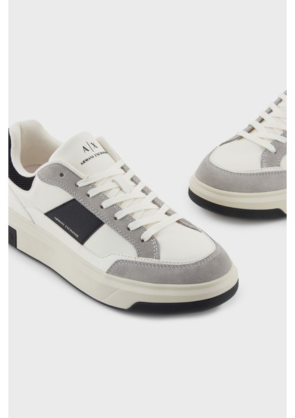 Logolu Süet ve File Detaylı Sneaker Ayakkabı Erkek Ayakkabı XM001720 AF17529 M0017 fırsatları