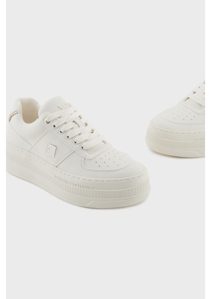 Logolu Platform Taban Sneaker Ayakkabı Bayan Ayakkabı XW001631 AF17351 MZ128 fırsatları