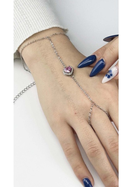 Zirkon Taşlı, Paslanmaz Çelik Pan Şahmeran 1, Gümüş Renk