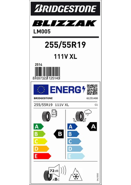 255/55 R19 111V Xl LM005 Oto Kış Lastiği (Üretim Yılı:2025) fiyatları