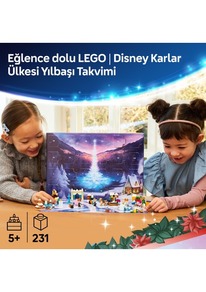 ® ǀ Disney Karlar Ülkesi 2025 Yılbaşı Takvimi 43273 – 5 Yaş ve Üzeri Prenses Seven Çocuklar Için Yaratıcı Oyuncak Yapım Seti (231 Parça) indirimleri