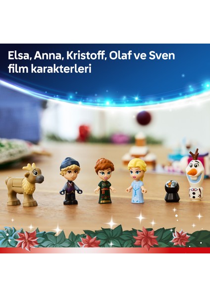 ® ǀ Disney Karlar Ülkesi 2025 Yılbaşı Takvimi 43273 – 5 Yaş ve Üzeri Prenses Seven Çocuklar Için Yaratıcı Oyuncak Yapım Seti (231 Parça)