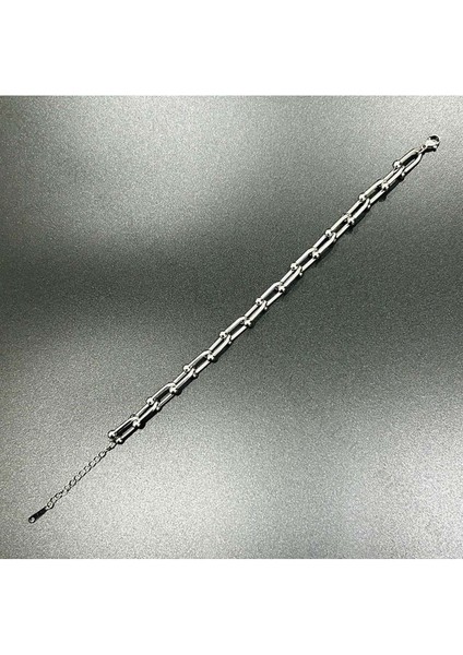 Paslanmaz Çelik Zincir Bileklik 378, Gümüş Renk modelleri