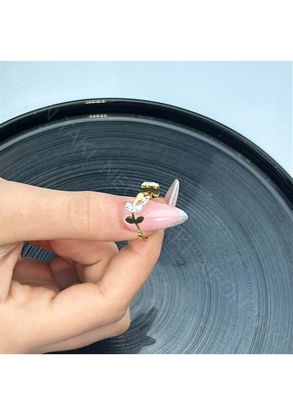 Xxx Gül Figürlü, Zirkon Taşlı Yüzük 53, Altın Renk, Ayarlanabilir fiyatları