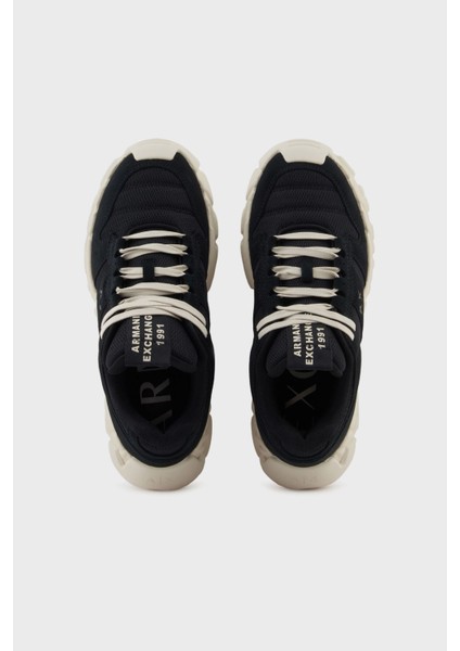 Hakiki Deri Logolu Kalın Taban Sneaker Ayakkabı Erkek Ayakkabı XM001692 AF17369 UC001 modelleri