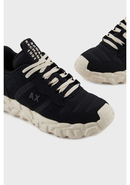 Hakiki Deri Logolu Kalın Taban Sneaker Ayakkabı Erkek Ayakkabı XM001692 AF17369 UC001 fırsatları