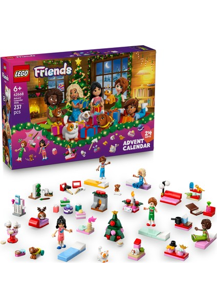 ® Friends 2025 Yılbaşı Takvimi 42668 – 6 Yaş ve Üzeri Kız ve Erkek Çocuklar Için Günlük Sürprizli Yaratıcı Oyuncak Yapım Seti (237 Parça)